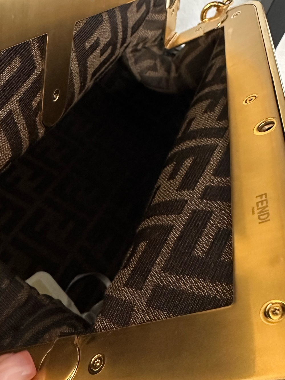 New FENDI First Nappa Medium Shoulder Bag - Picture 7 of 9